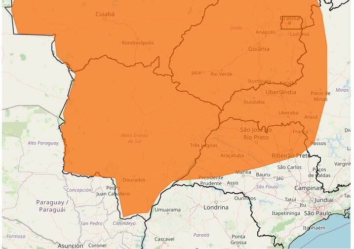 Imagem de compartilhamento para o artigo BAIXA UMIDADE: Costa Rica, Chapadão do Sul e região com risco de incêndios florestais da MS Todo dia